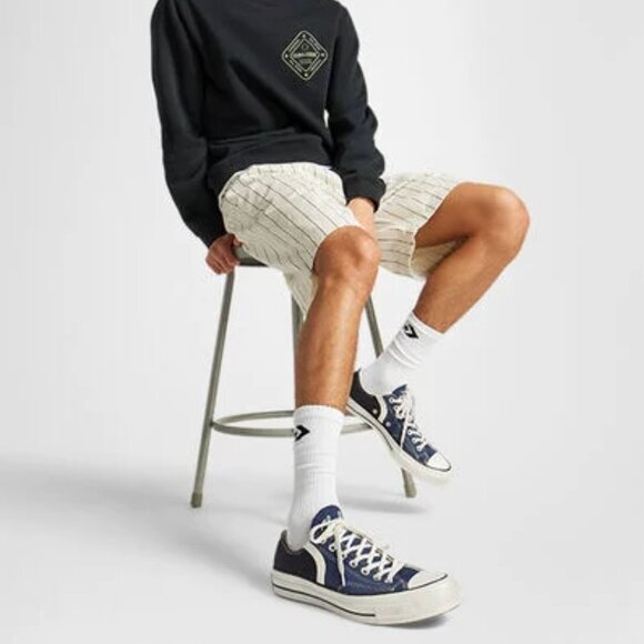 Converse Chuck 70 Low Archival Stripes - Navy - A07443C - Mens 9.5 - Womens 11.5 - Picture 1 of 10